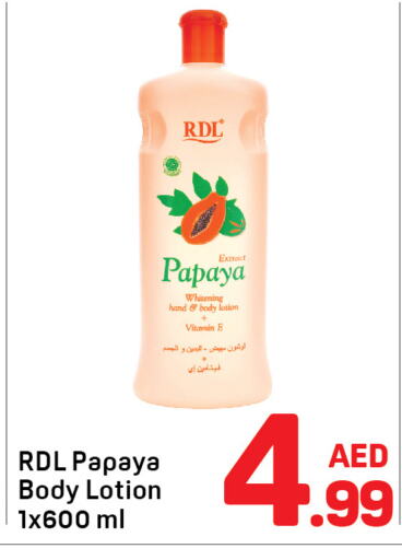 RDL Body Lotion & Cream  in Day to Day Department Store in UAE - Dubai