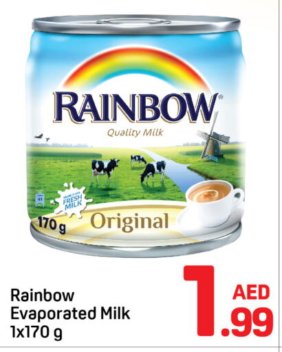 RAINBOW Evaporated Milk  in Day to Day Department Store in UAE - Dubai