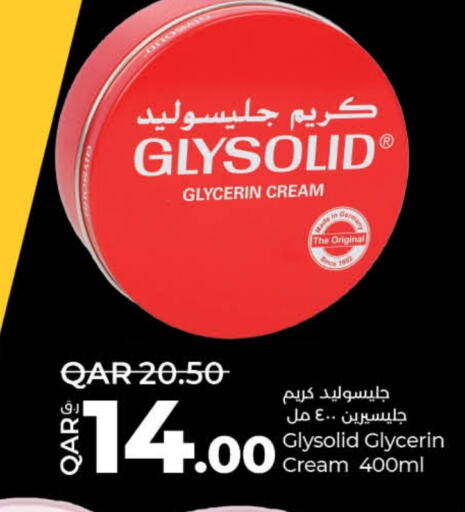 GLYSOLID Face Cream  in LuLu Hypermarket in Qatar - Umm Salal