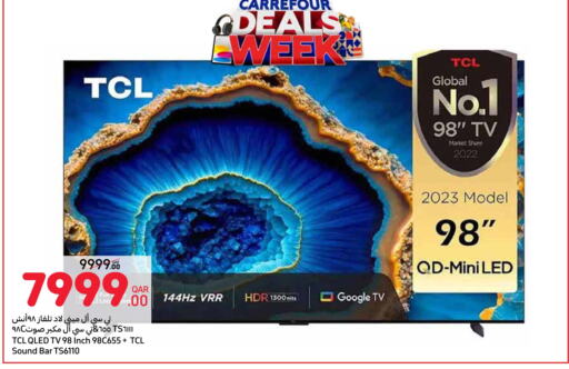 TCL QLED TV  in Carrefour in Qatar - Al Khor