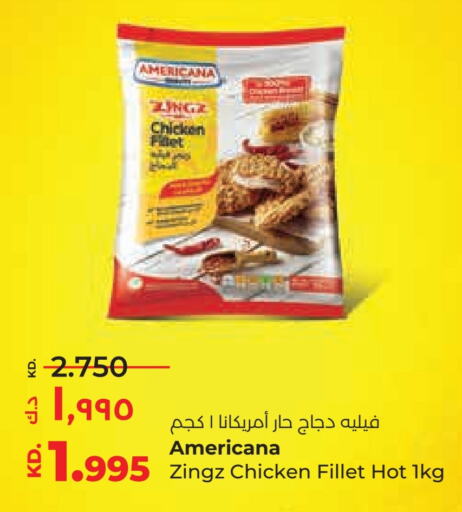 AMERICANA Chicken Fillet  in Lulu Hypermarket  in Kuwait - Kuwait City