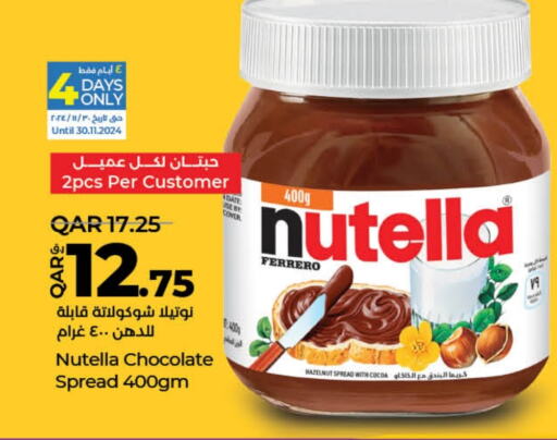 NUTELLA Chocolate Spread  in LuLu Hypermarket in Qatar - Al Wakra