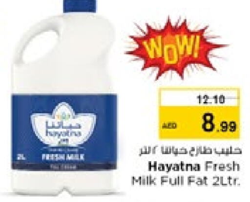 HAYATNA Fresh Milk  in Nesto Hypermarket in UAE - Abu Dhabi