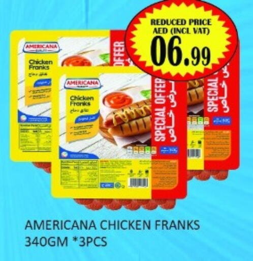 AMERICANA Chicken Franks  in Carryone Hypermarket in UAE - Abu Dhabi