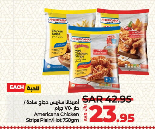 AMERICANA Chicken Strips  in LULU Hypermarket in KSA, Saudi Arabia, Saudi - Dammam