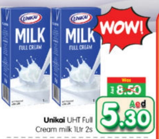 UNIKAI Long Life / UHT Milk  in Al Madina Hypermarket in UAE - Abu Dhabi