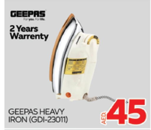 GEEPAS Ironbox  in AL MADINA (Dubai) in UAE - Dubai