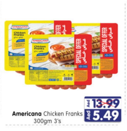 AMERICANA Chicken Franks  in Al Madina Hypermarket in UAE - Abu Dhabi