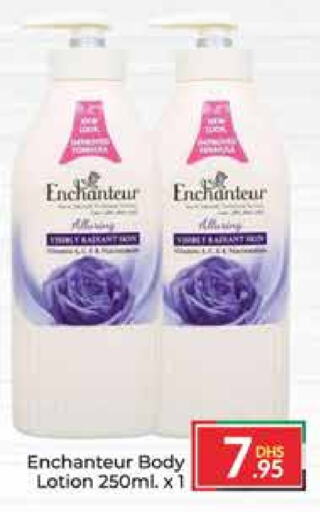 Enchanteur Body Lotion & Cream  in Azhar Al Madina Hypermarket in UAE - Dubai