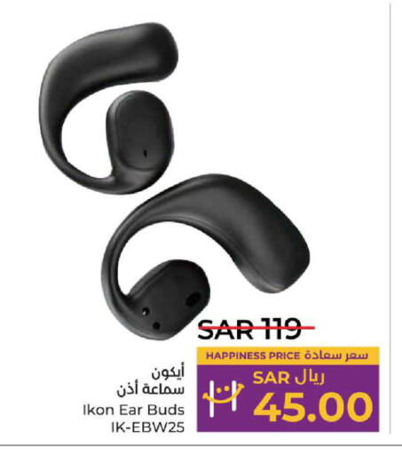 IKON Earphone  in LULU Hypermarket in KSA, Saudi Arabia, Saudi - Tabuk