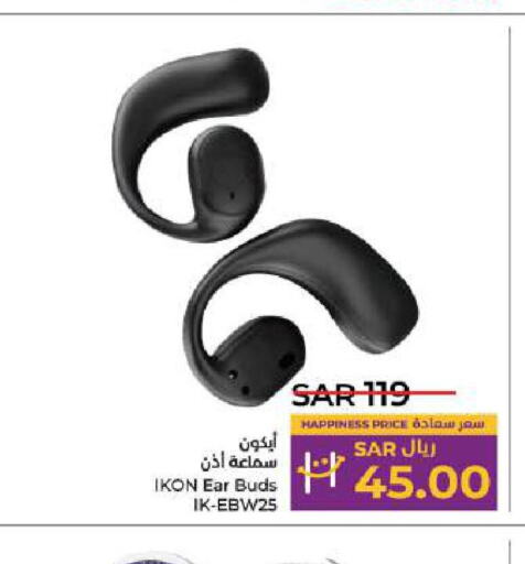 IKON Earphone  in LULU Hypermarket in KSA, Saudi Arabia, Saudi - Al Hasa