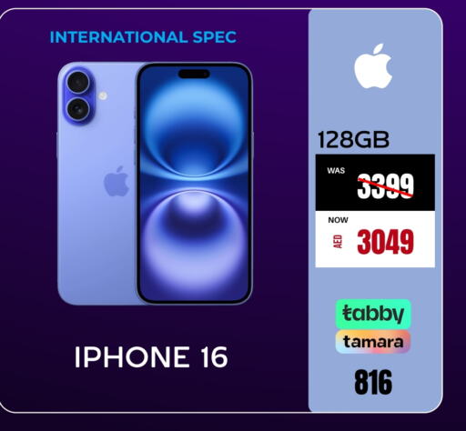 APPLE iPhone 16  in Britstar Mobiles in UAE - Abu Dhabi