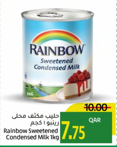 RAINBOW Condensed Milk  in Gulf Food Center in Qatar - Al Rayyan