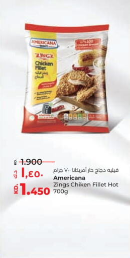 AMERICANA Chicken Fillet  in Lulu Hypermarket  in Kuwait - Jahra Governorate