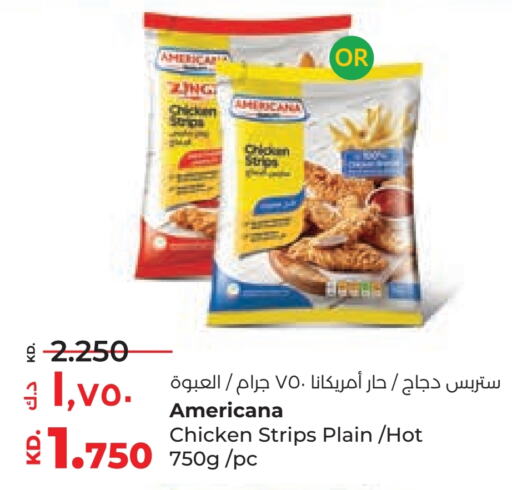 AMERICANA Chicken Strips  in Lulu Hypermarket  in Kuwait - Jahra Governorate