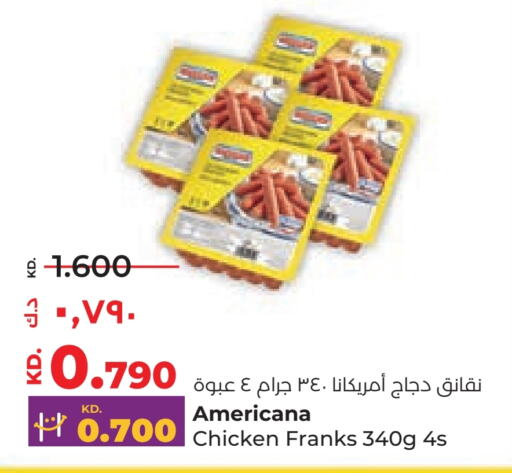 AMERICANA Chicken Franks  in Lulu Hypermarket  in Kuwait - Jahra Governorate