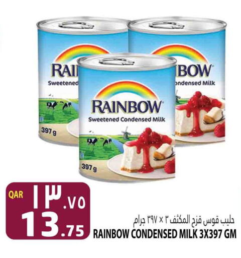 RAINBOW Condensed Milk  in Marza Hypermarket in Qatar - Al Shamal