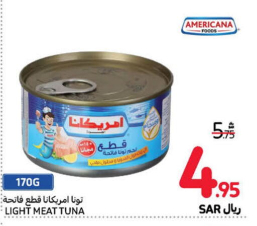 AMERICANA Tuna - Canned  in Carrefour in KSA, Saudi Arabia, Saudi - Dammam