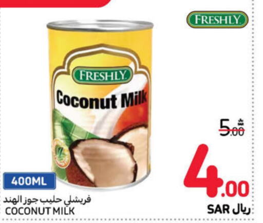 FRESHLY Coconut Milk  in Carrefour in KSA, Saudi Arabia, Saudi - Sakaka