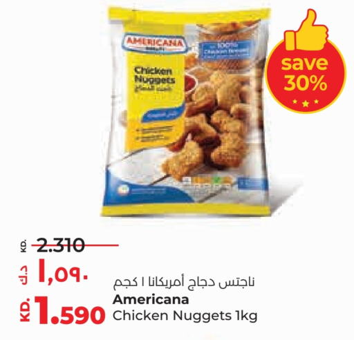 AMERICANA Chicken Nuggets  in Lulu Hypermarket  in Kuwait - Ahmadi Governorate