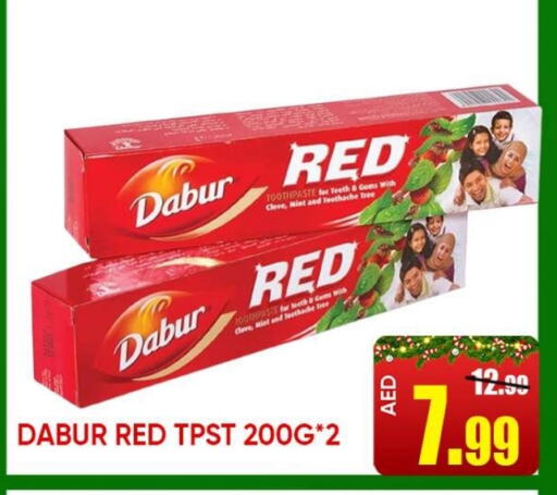 DABUR RED Toothpaste  in Leptis Hypermarket  in UAE - Ras al Khaimah