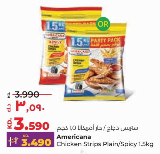 AMERICANA Chicken Strips  in Lulu Hypermarket  in Kuwait - Ahmadi Governorate