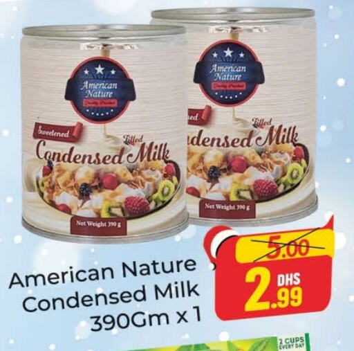 AMERICAN NATURE Condensed Milk  in Azhar Al Madina Hypermarket in UAE - Dubai