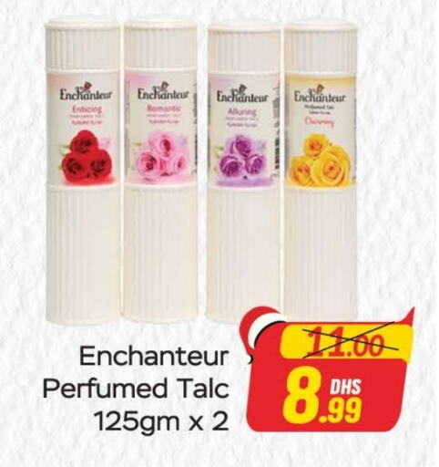 Enchanteur Talcum Powder  in Azhar Al Madina Hypermarket in UAE - Dubai