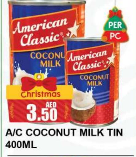 AMERICAN CLASSIC Coconut Milk  in Quick Supermarket in UAE - Sharjah / Ajman