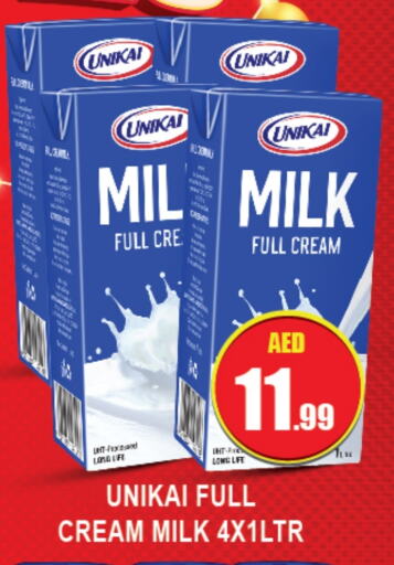 UNIKAI Long Life / UHT Milk  in Azhar Al Madina Hypermarket in UAE - Abu Dhabi