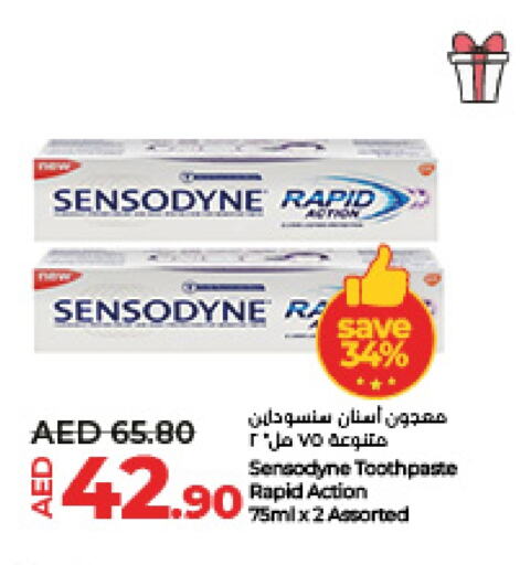 SENSODYNE Toothpaste  in Lulu Hypermarket in UAE - Abu Dhabi