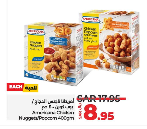 AMERICANA Chicken Nuggets  in LULU Hypermarket in KSA, Saudi Arabia, Saudi - Jubail