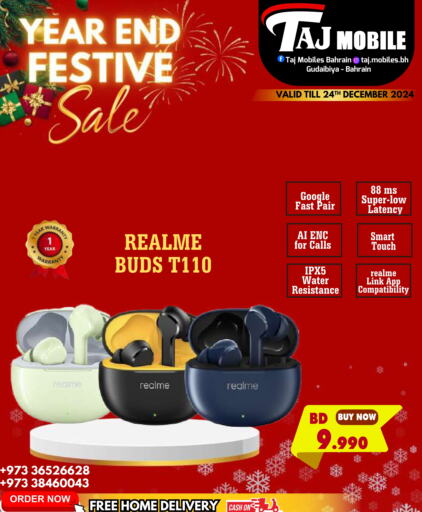 REALME Earphone  in Taj Mobiles in Bahrain