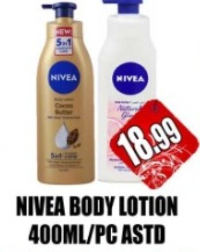 Nivea Body Lotion & Cream  in Majestic Plus Hypermarket in UAE - Abu Dhabi