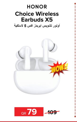 HONOR Earphone  in Al Anees Electronics in Qatar - Al Shamal