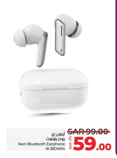 IKON Earphone  in LULU Hypermarket in KSA, Saudi Arabia, Saudi - Jeddah