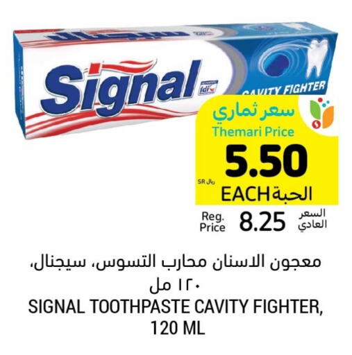 SIGNAL Toothpaste  in Tamimi Market in KSA, Saudi Arabia, Saudi - Ar Rass