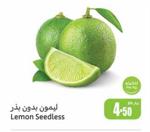 Lemon available at Othaim Markets in KSA, Saudi Arabia, Saudi - Mahayil