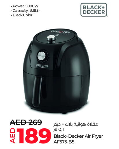 BLACK+DECKER Air Fryer available at Lulu Hypermarket in UAE - Al Ain