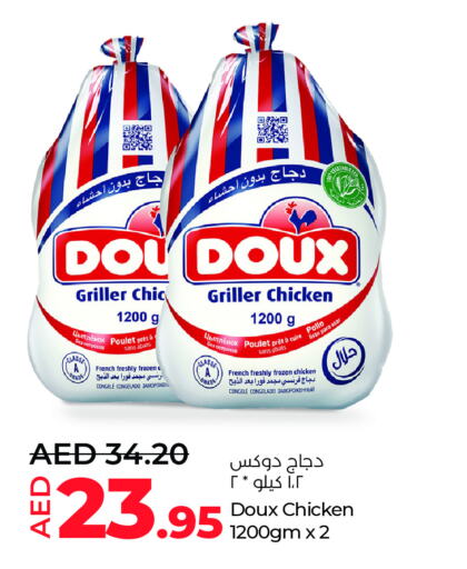 DOUX Frozen Whole Chicken available at Lulu Hypermarket in UAE - Al Ain