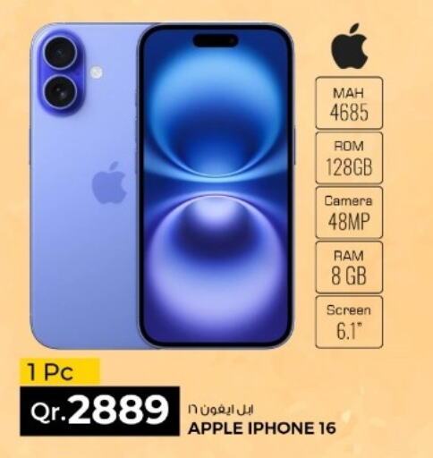 APPLE iPhone 16 available at Rawabi Hypermarkets in Qatar - Umm Salal