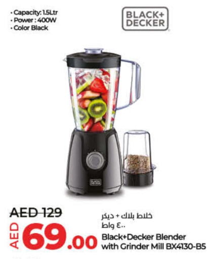 BLACK+DECKER Mixer / Grinder available at Lulu Hypermarket in UAE - Fujairah