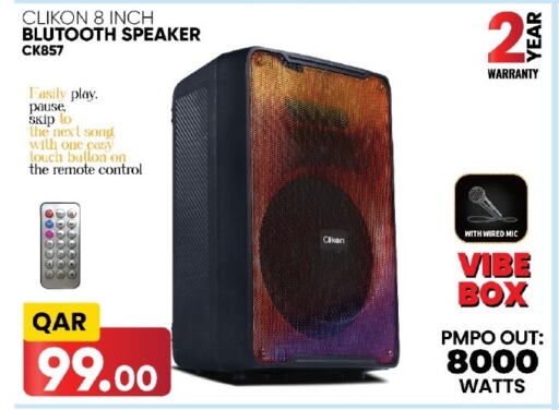 CLIKON Speaker available at Paris Hypermarket in Qatar - Al Wakra