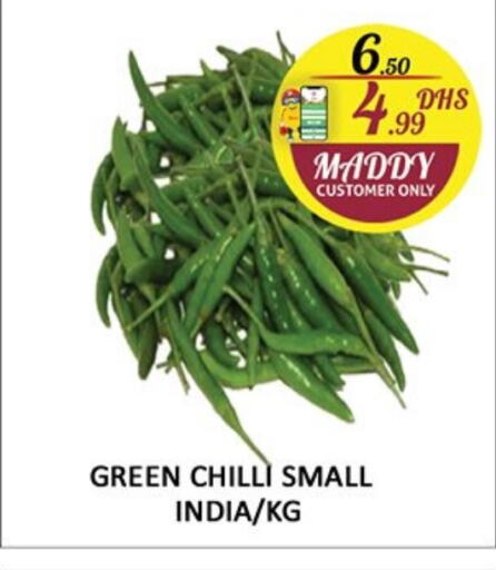 Chilli / Capsicum from India available at Al Madina  in UAE - Sharjah / Ajman