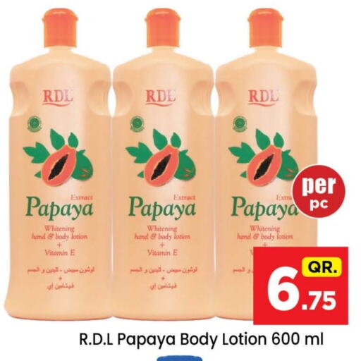 RDL Body Lotion & Cream available at Doha Daymart in Qatar - Doha