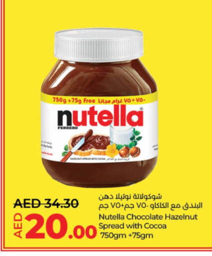 NUTELLA Chocolate Spread available at Lulu Hypermarket in UAE - Sharjah / Ajman