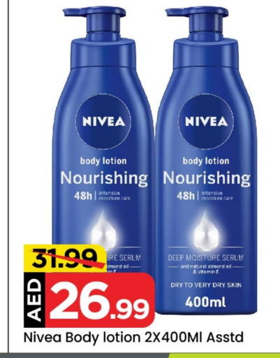 Nivea Body Lotion & Cream available at Mark & Save Value Retail in UAE - Dubai