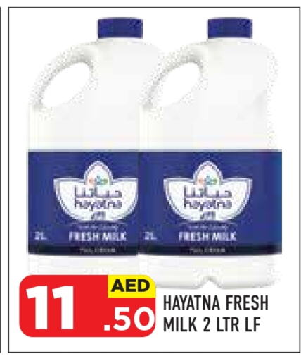 HAYATNA Fresh Milk available at Baniyas Spike  in UAE - Abu Dhabi