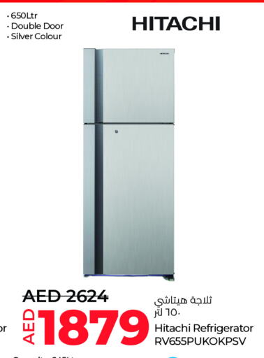 HITACHI Refrigerator available at Lulu Hypermarket in UAE - Abu Dhabi