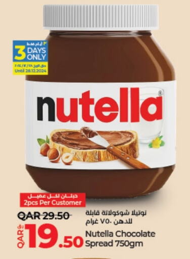 NUTELLA Chocolate Spread available at LuLu Hypermarket in Qatar - Umm Salal